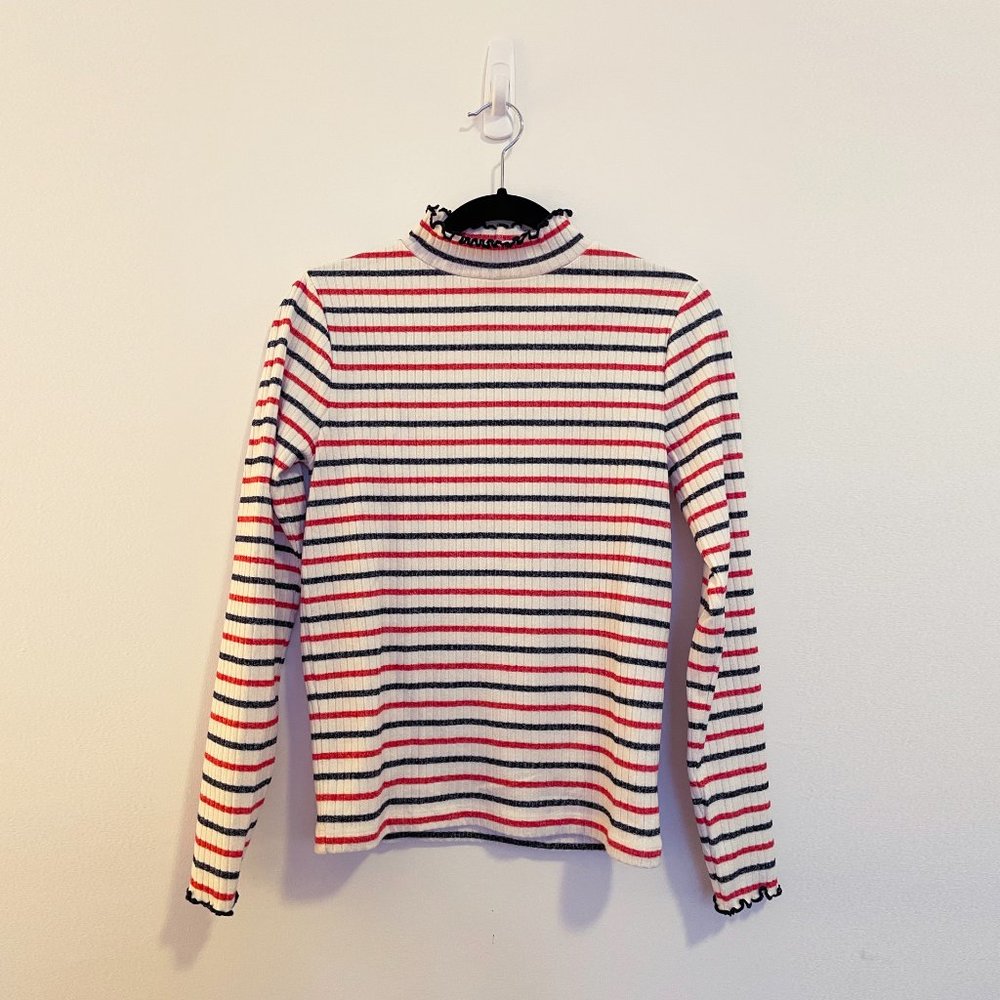 J.Crew Women's turtleneck sweater striped